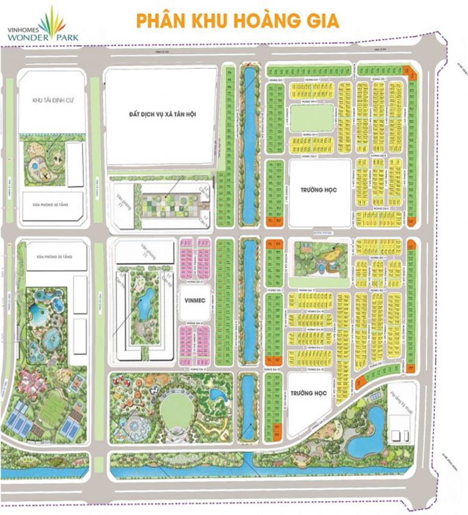 Phân khu Hoàng Gia Vinhomes Wonder Park Đan Phượng